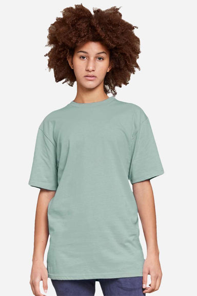 Lane Seven LS15001 Mens Heavyweight Short Sleeve Crewneck T-Shirt Seafoam Green Model Front