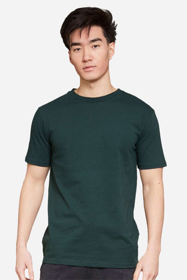 Lane Seven LS15001 Mens Heavyweight Short Sleeve Crewneck T-Shirt Sport Green Model Front