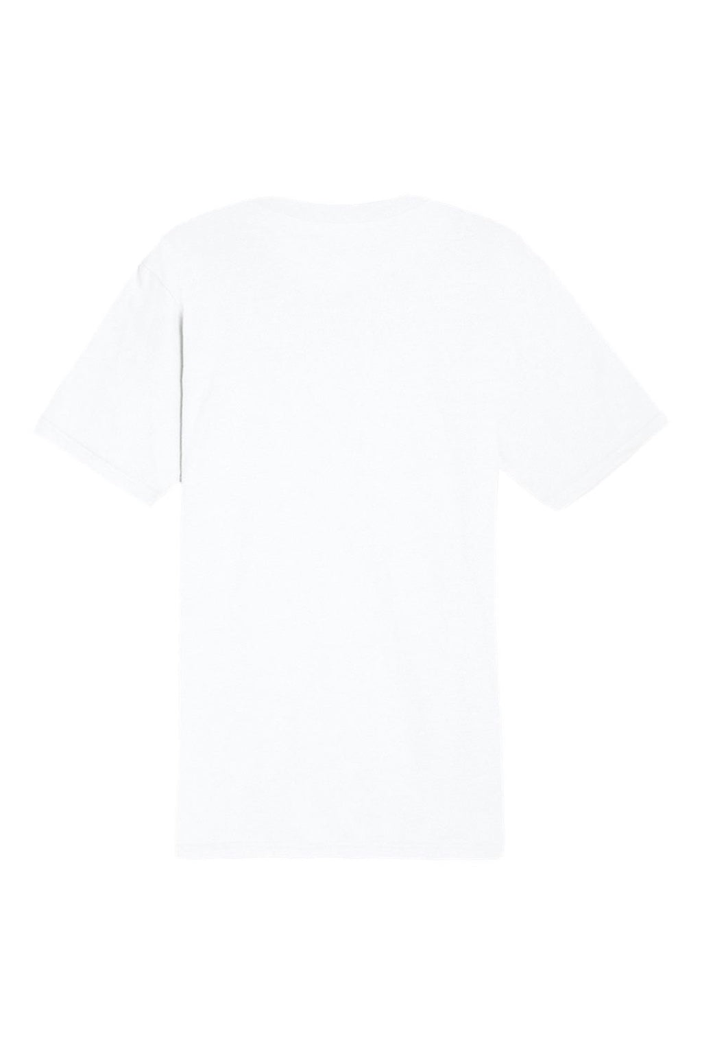 Lane Seven LS15001 Mens Heavyweight Short Sleeve Crewneck T-Shirt White Flat Back