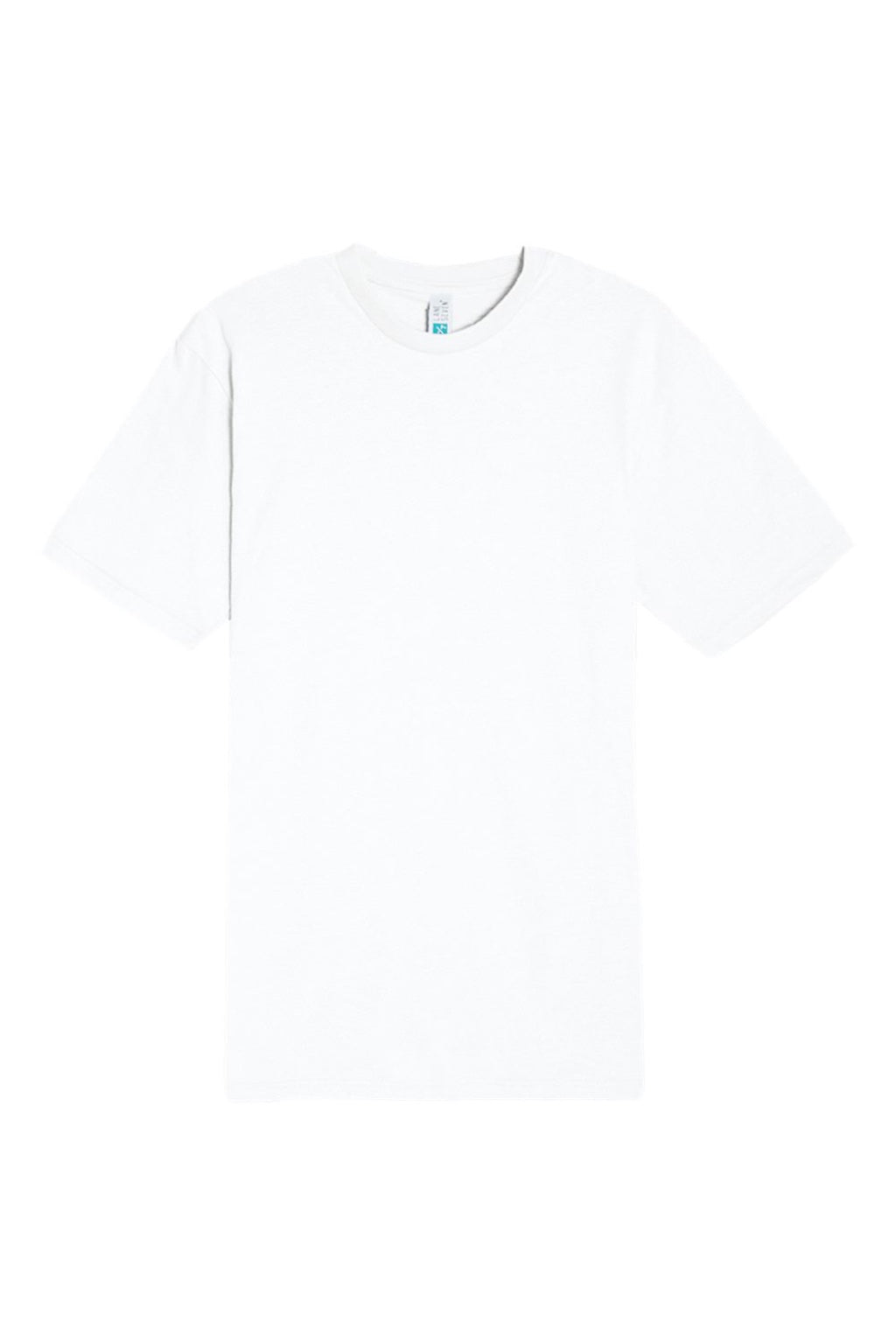 Lane Seven LS15001 Mens Heavyweight Short Sleeve Crewneck T-Shirt White Flat Front