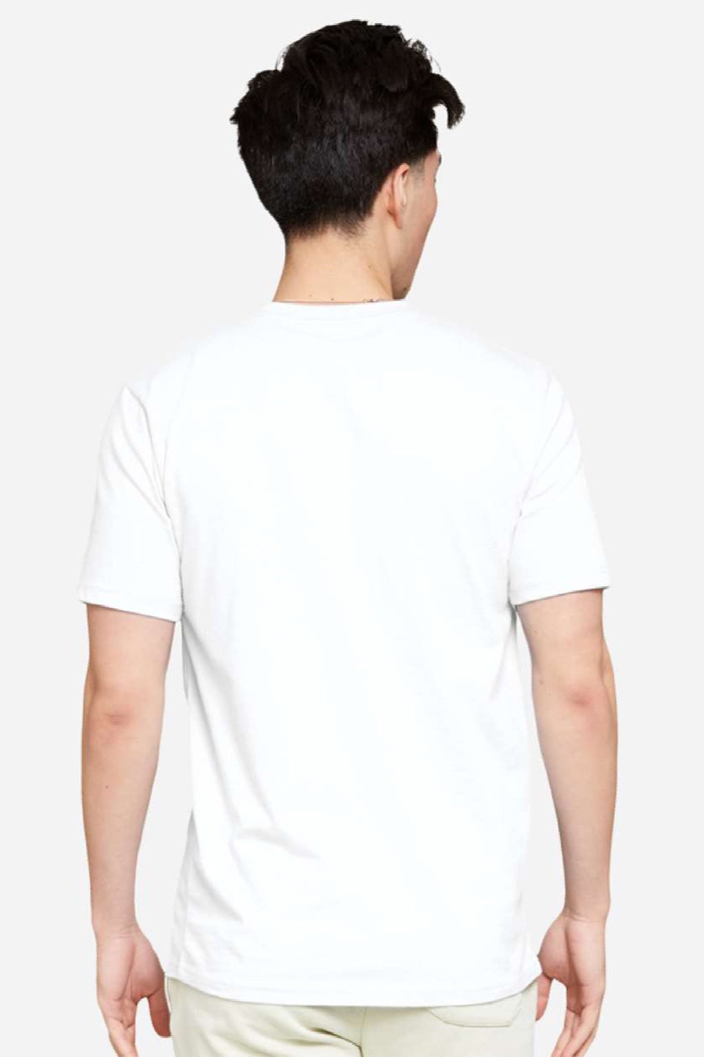 Lane Seven LS15001 Mens Heavyweight Short Sleeve Crewneck T-Shirt White Model Back