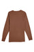 Lane Seven LS15009 Mens Heavyweight Long Sleeve Crewneck T-Shirt Chestnut Brown Flat Back