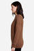 Lane Seven LS15009 Mens Heavyweight Long Sleeve Crewneck T-Shirt Chestnut Brown Model Side