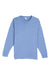Lane Seven LS15009 Mens Heavyweight Long Sleeve Crewneck T-Shirt Colony Blue Flat Front