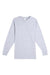 Lane Seven LS15009 Mens Heavyweight Long Sleeve Crewneck T-Shirt Heather Grey Flat Front