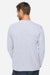 Lane Seven LS15009 Mens Heavyweight Long Sleeve Crewneck T-Shirt Heather Grey Model Back