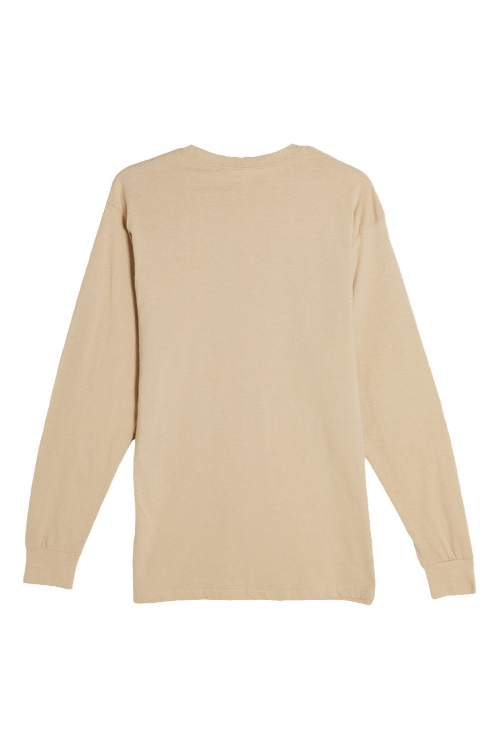Lane Seven LS15009 Mens Heavyweight Long Sleeve Crewneck T-Shirt Mushroom Flat Back