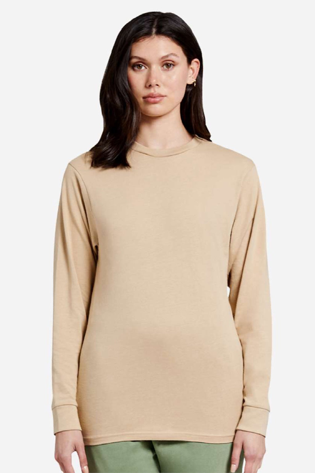 Lane Seven LS15009 Mens Heavyweight Long Sleeve Crewneck T-Shirt Mushroom Model Front
