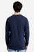 Lane Seven LS15009 Mens Heavyweight Long Sleeve Crewneck T-Shirt Navy Blue Model Back