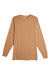 Lane Seven LS15009 Mens Heavyweight Long Sleeve Crewneck T-Shirt Toasted Coconut Flat Front