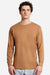 Lane Seven LS15009 Mens Heavyweight Long Sleeve Crewneck T-Shirt Toasted Coconut Model Front