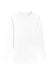 Lane Seven LS15009 Mens Heavyweight Long Sleeve Crewneck T-Shirt White Flat Front