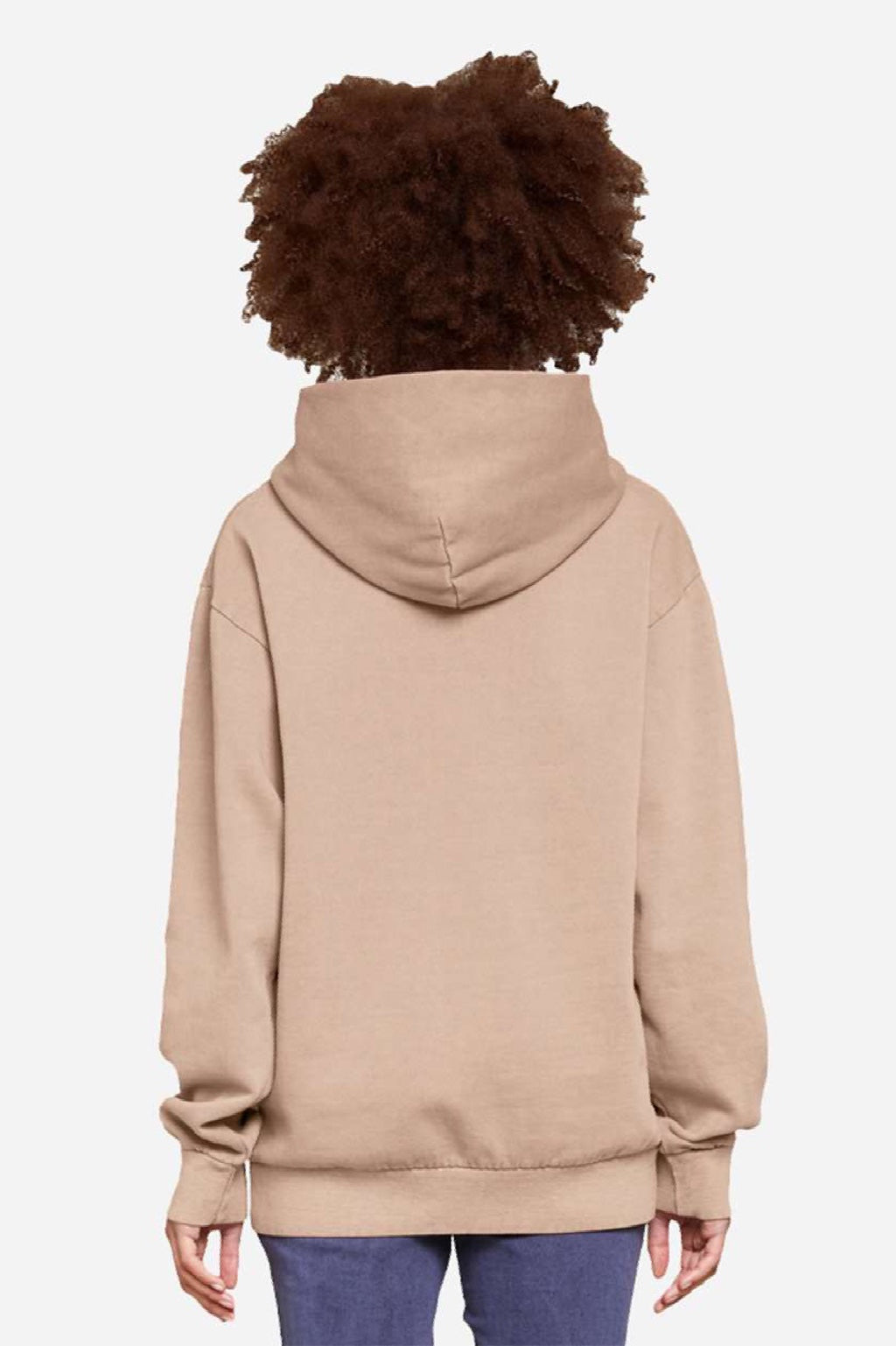 Lane Seven LS16001 Mens Urban Pullover Hooded Sweatshirt Hoodie w/ Pouch Pocket Burro Model Back