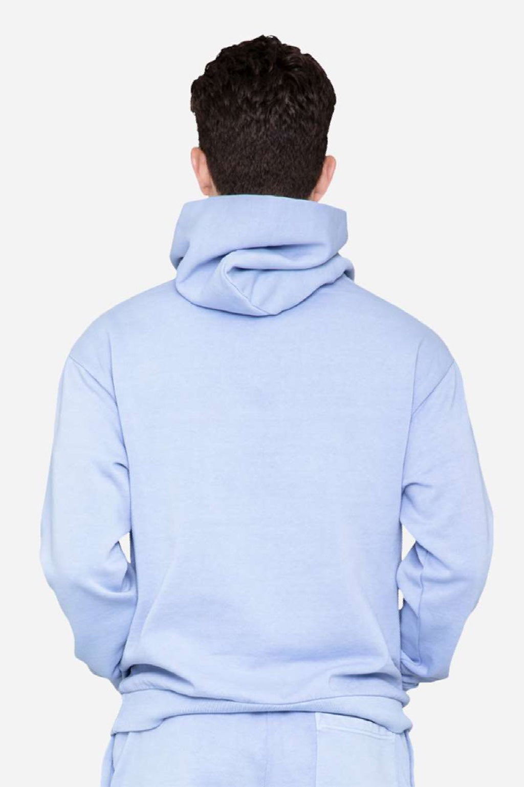 Lane Seven LS16001 Mens Urban Pullover Hooded Sweatshirt Hoodie w/ Pouch Pocket Grape Ice Model Back