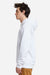 Lane Seven LS16001 Mens Urban Pullover Hooded Sweatshirt Hoodie w/ Pouch Pocket White Model Side