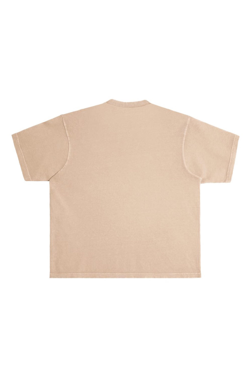 Lane Seven LS16005 Mens Urban Heavyweight Short Sleeve Crewneck T-Shirt Burro Flat Back