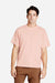 Lane Seven LS16005 Mens Urban Heavyweight Short Sleeve Crewneck T-Shirt Salmon Pink Model Front