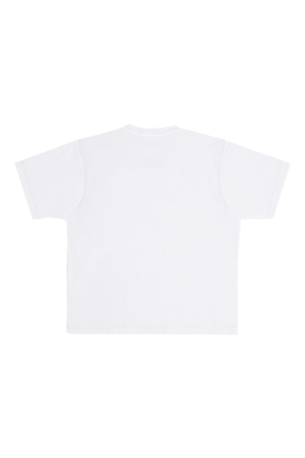 Lane Seven LS16005 Mens Urban Heavyweight Short Sleeve Crewneck T-Shirt White Flat Back