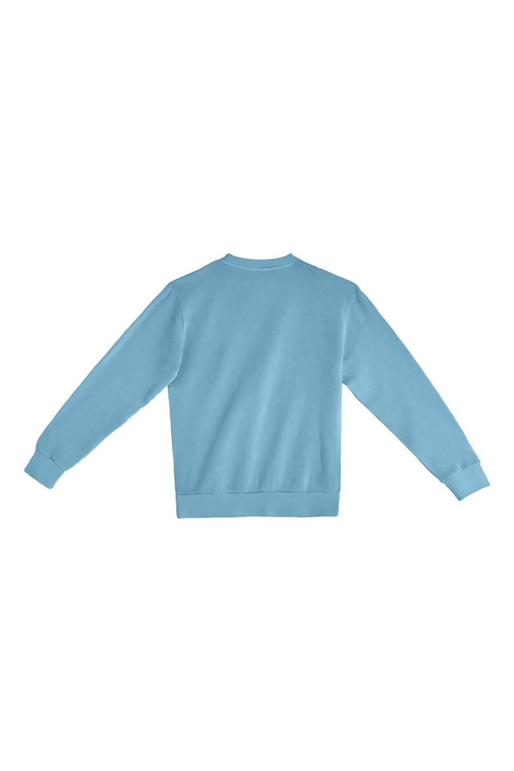 Lane Seven LS16004 Mens Pigment Dyed Crewneck Sweatshirt Pebble Blue Flat Back