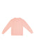 Lane Seven LS16004 Mens Pigment Dyed Crewneck Sweatshirt Salmon Pink Flat Back