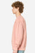 Lane Seven LS16004 Mens Pigment Dyed Crewneck Sweatshirt Salmon Pink Model Side