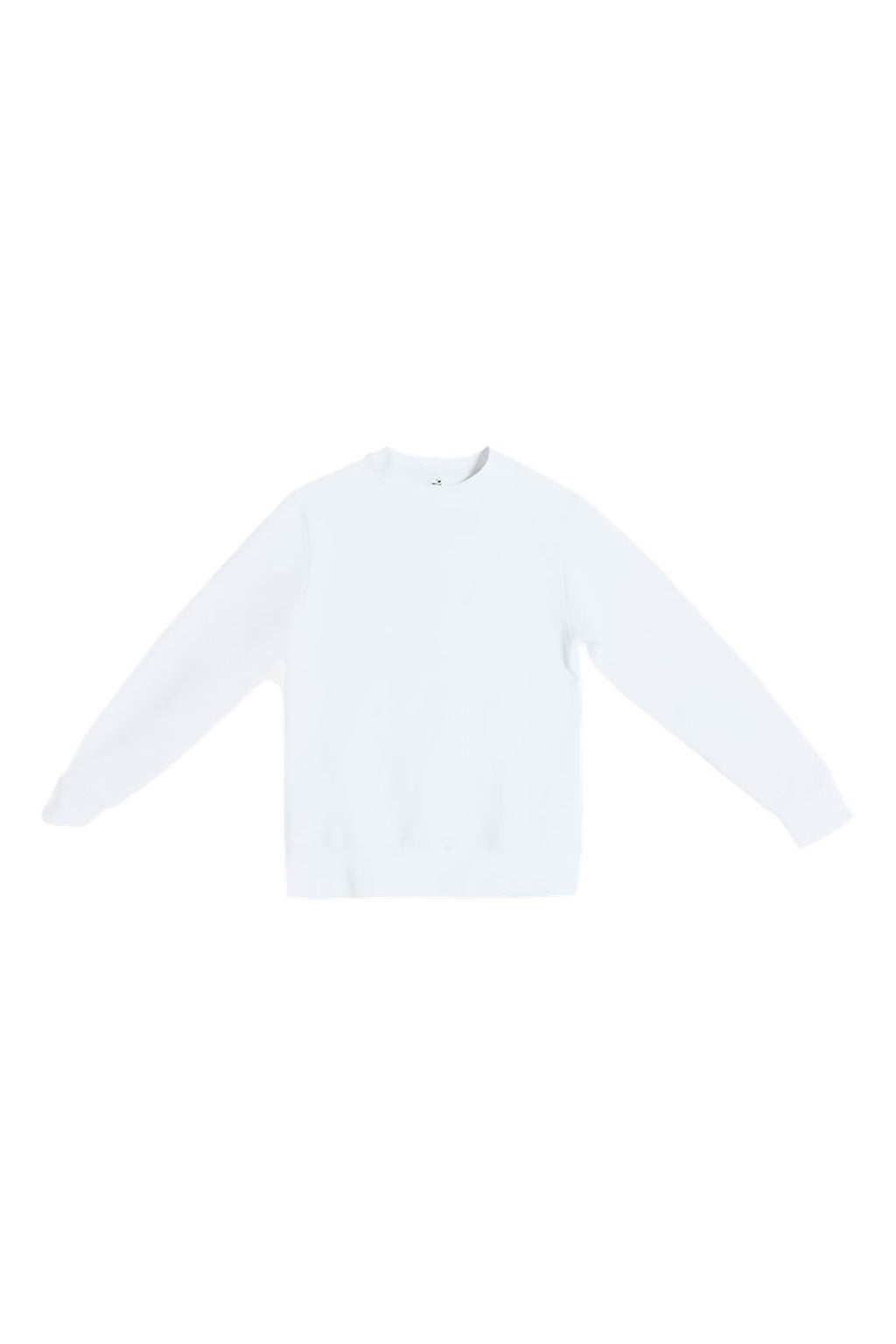 Lane Seven LS16004 Mens Pigment Dyed Crewneck Sweatshirt White Flat Front