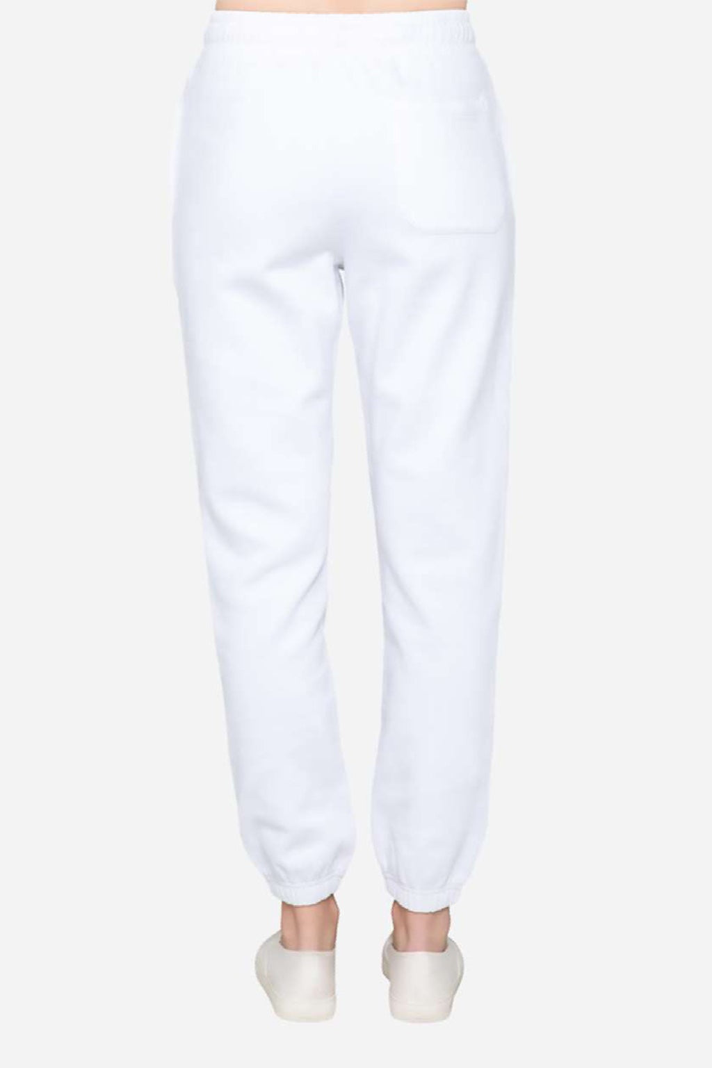 Lane Seven LS16006 Mens Urban Jogger Sweatpants w/ Pockets White Model Back