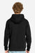 Lane Seven LS14003 Mens Premium Full Zip Hooded Sweatshirt Hoodie w/ Pockets Black Model Back