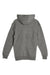Lane Seven LS14003 Mens Premium Full Zip Hooded Sweatshirt Hoodie w/ Pockets Heather Charcoal Grey Flat Back