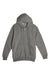 Lane Seven LS14003 Mens Premium Full Zip Hooded Sweatshirt Hoodie w/ Pockets Heather Charcoal Grey Flat Front