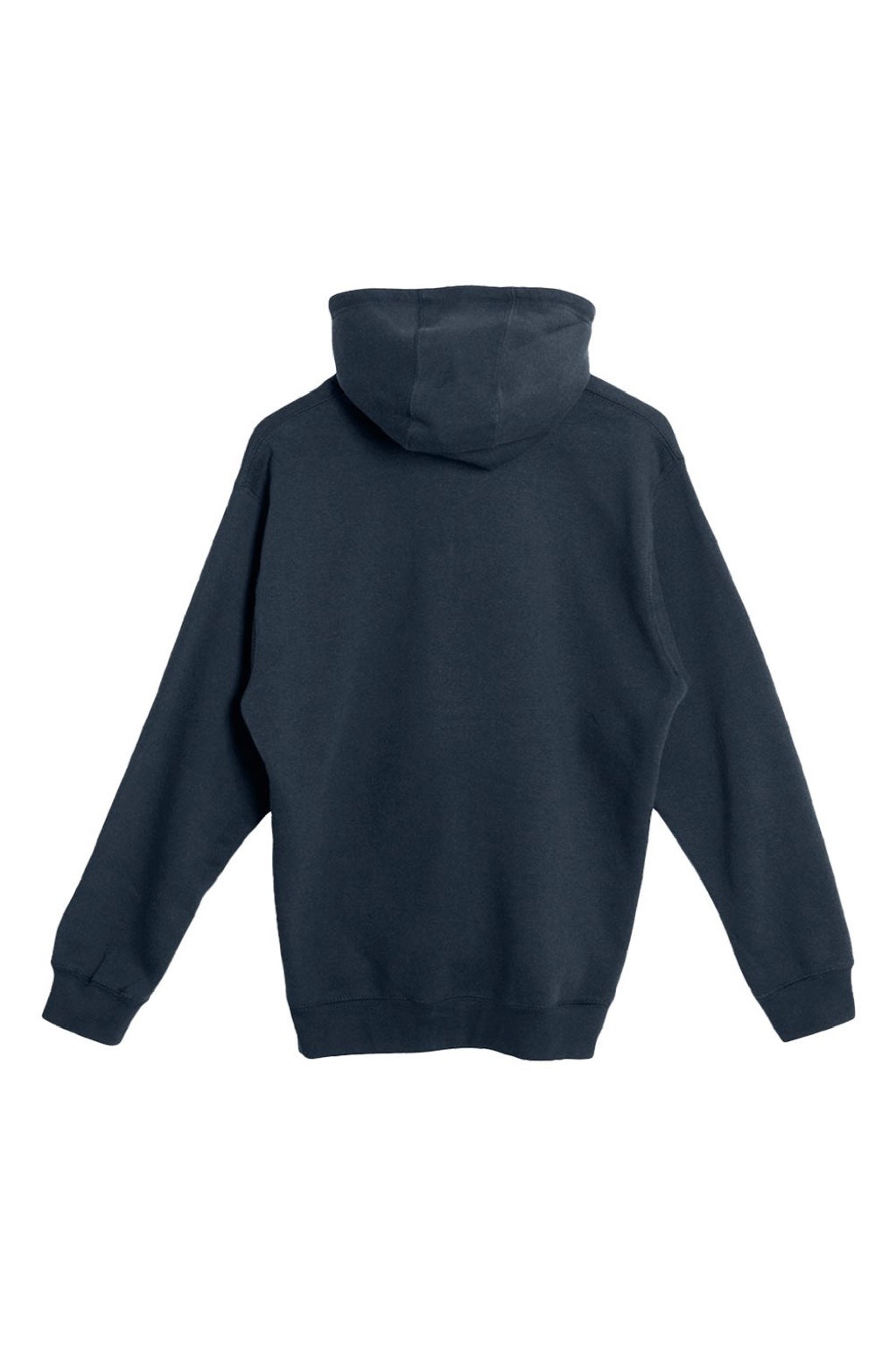 Lane Seven LS14003 Mens Premium Full Zip Hooded Sweatshirt Hoodie w/ Pockets Navy Blue Flat Back