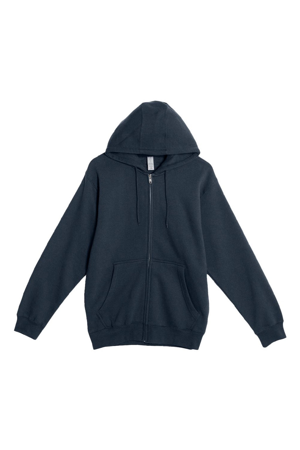 Lane Seven LS14003 Mens Premium Full Zip Hooded Sweatshirt Hoodie w/ Pockets Navy Blue Flat Front