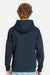 Lane Seven LS14003 Mens Premium Full Zip Hooded Sweatshirt Hoodie w/ Pockets Navy Blue Model Back