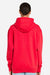 Lane Seven LS14003 Mens Premium Full Zip Hooded Sweatshirt Hoodie w/ Pockets Red Model Back