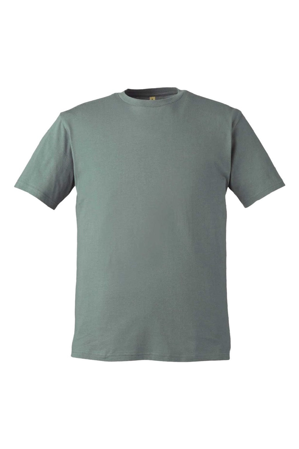 Econscious EC1070 Mens Reclaimist Vibes Short Sleeve Crewneck T-Shirt Sage Leaf Flat Front