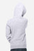 Lane Seven LS1401Y Youth Premium Hooded Sweatshirt Hoodie w/ Pouch Pocket Heather Grey Model Back