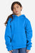 Lane Seven LS1401Y Youth Premium Hooded Sweatshirt Hoodie w/ Pouch Pocket True Royal Blue Model Front