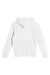 Lane Seven LS1401Y Youth Premium Hooded Sweatshirt Hoodie w/ Pouch Pocket White Flat Back
