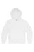 Lane Seven LS1401Y Youth Premium Hooded Sweatshirt Hoodie w/ Pouch Pocket White Flat Front