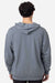 Econscious ec5300 Mens Reclaimist Hooded Sweatshirt Hoodie w/ Pockets Basalt Grey Model Back