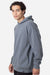 Econscious ec5300 Mens Reclaimist Hooded Sweatshirt Hoodie w/ Pockets Basalt Grey Model Side