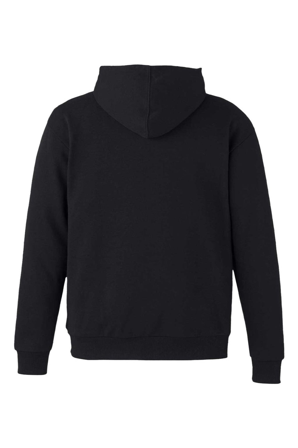 Econscious ec5300 Mens Reclaimist Hooded Sweatshirt Hoodie w/ Pockets Black Flat Back