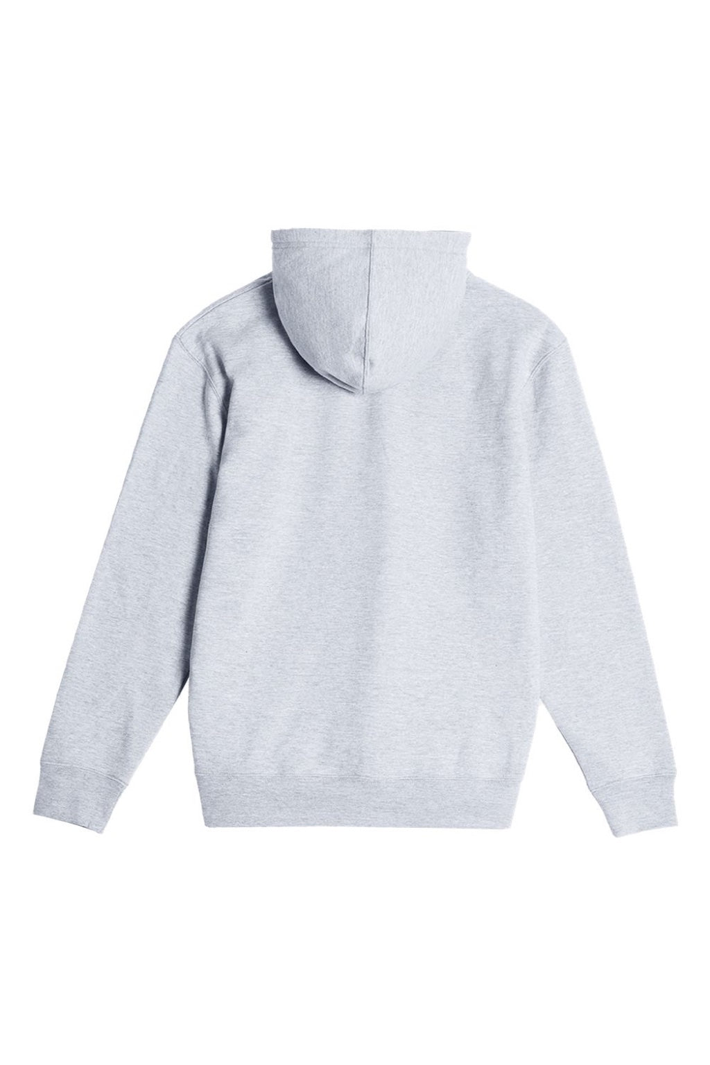 Lane Seven LS18002 Mens Future Fleece Hooded Sweatshirt Hoodie w/ Pouch Pocket Heather Grey Flat Back