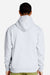 Lane Seven LS18002 Mens Future Fleece Hooded Sweatshirt Hoodie w/ Pouch Pocket Heather Grey Model Back