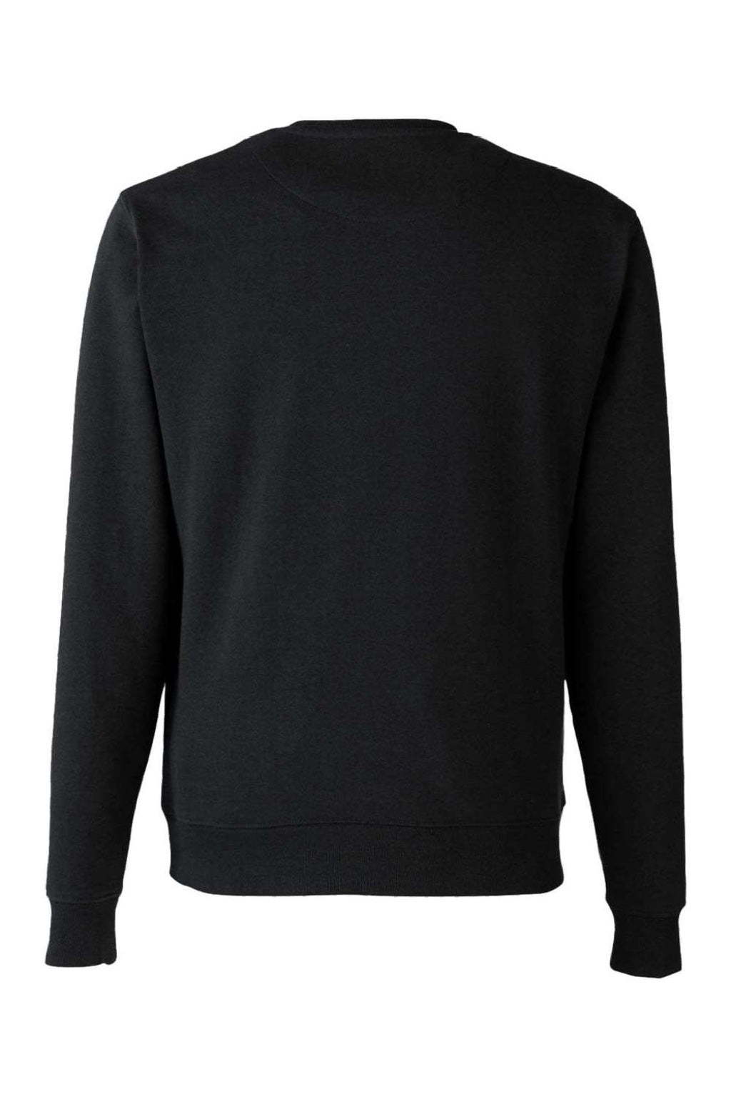 Econscious EC5305 Mens Reclaimist Crewneck Sweatshirt w/ Pockets Black Flat Back