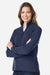 Marmot M12403 Womens Rocklin Fleece 1/4 Zip Jacket Arctic Navy Blue Model Side