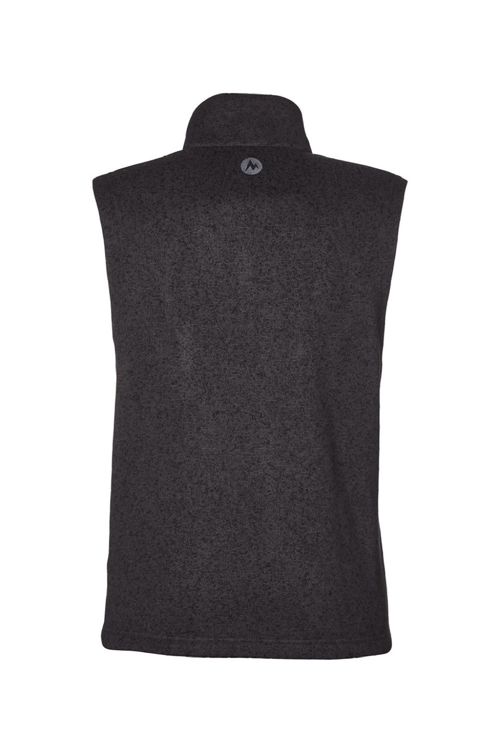 Marmot M16251 Womens Drop Line Fleece Full Zip Vest Heather Black Flat Back