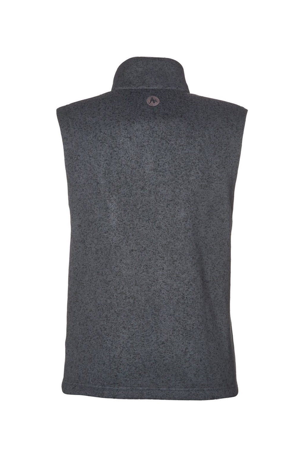 Marmot M16251 Womens Drop Line Fleece Full Zip Vest Heather Steel Onyx Grey Flat Back