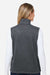 Marmot M16251 Womens Drop Line Fleece Full Zip Vest Heather Steel Onyx Grey Model Back