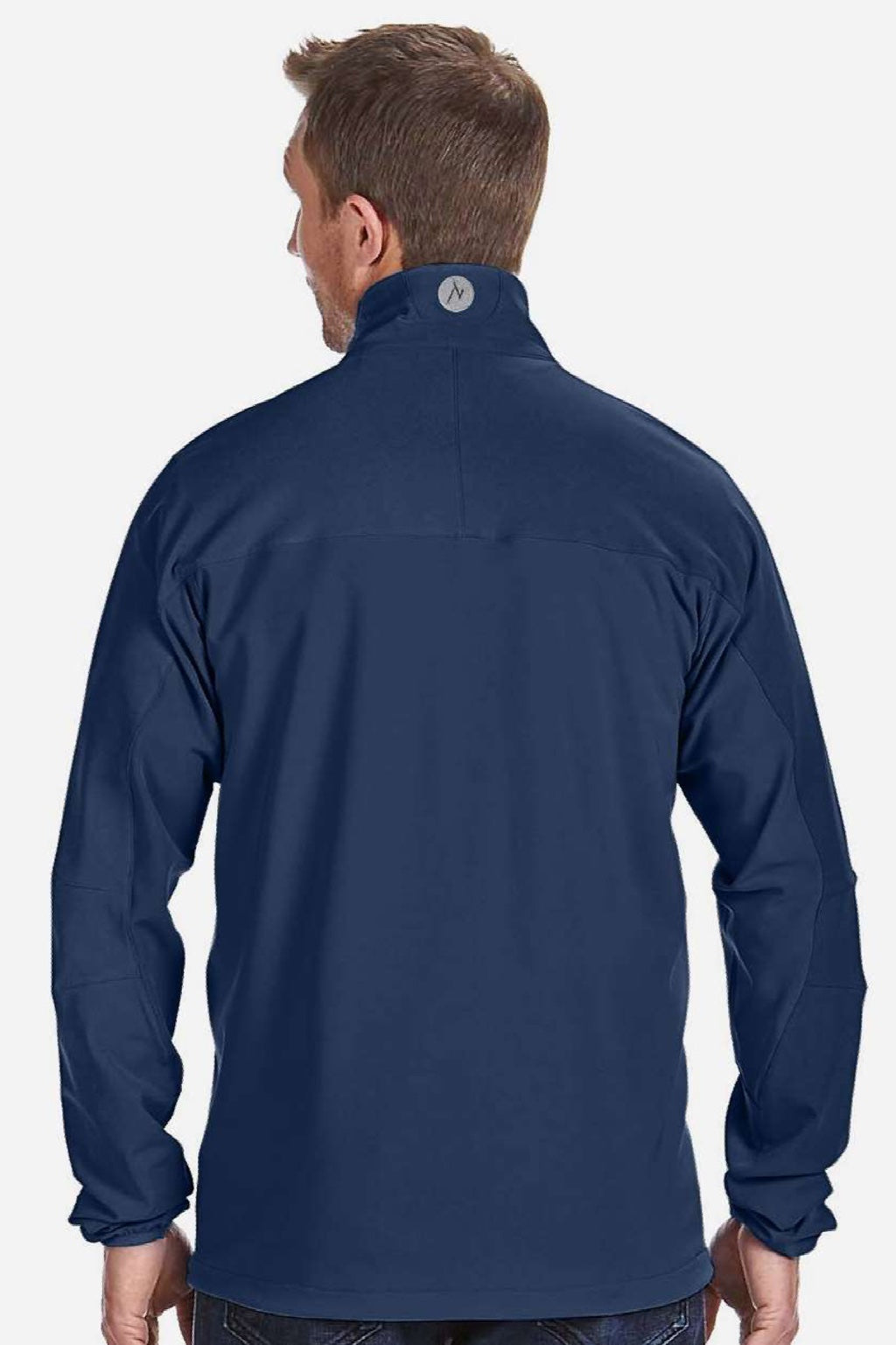 Marmot M16076 Mens Tempo Lightweight Full Zip Jacket Arctic Navy Blue Model Back
